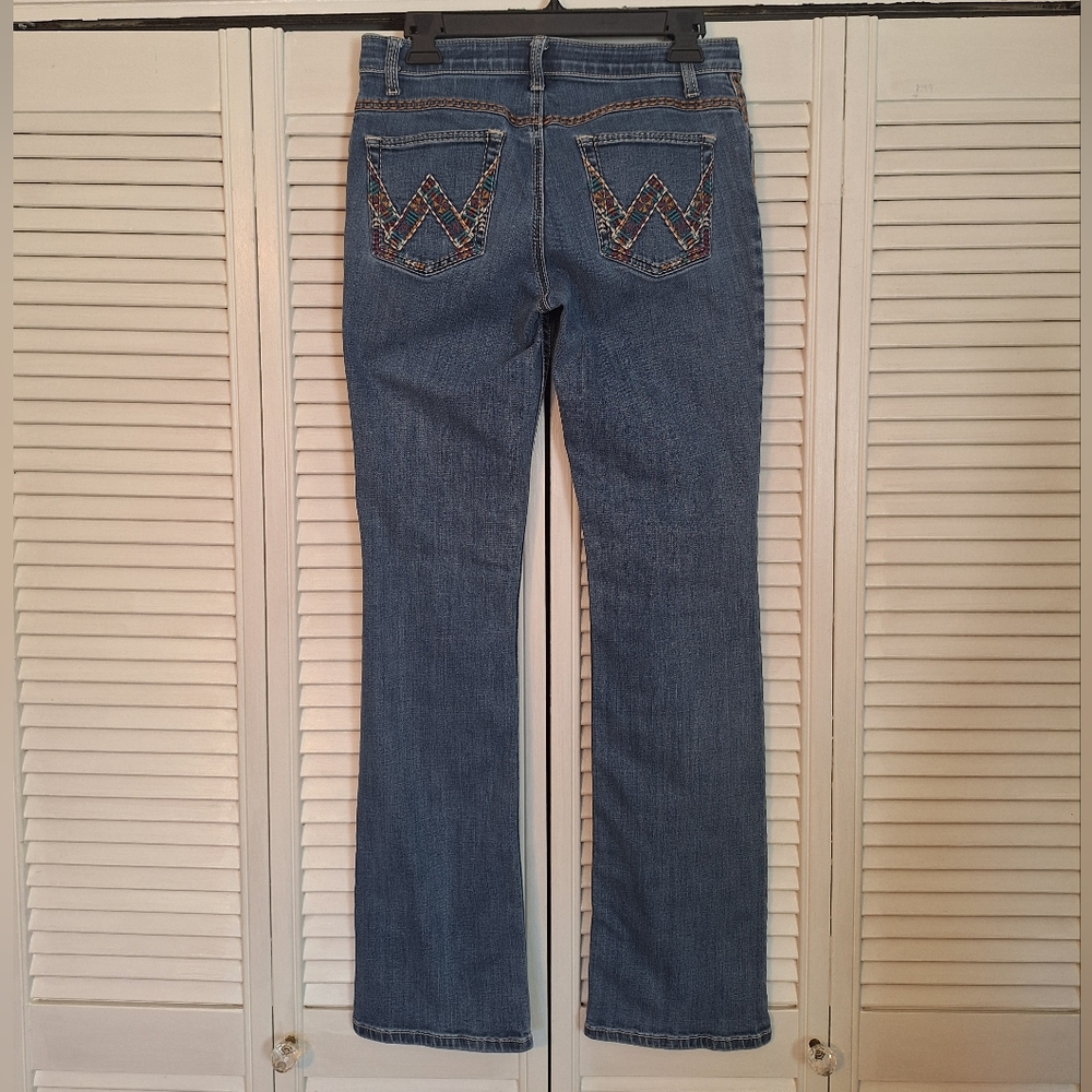 Wrangler Shiloh Distressed Straight Leg Jeans Sz 29 Tall *Y - Picture 2 of 6
